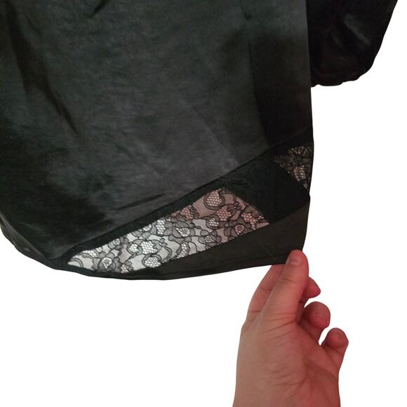 Princess Polly Kato Long Sleeve Mini Dress Black Size 8 - Picture 6 of 6